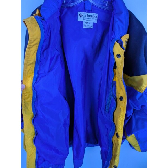 Columbia Mens Bugaboo Interchange Jacket OUTER SHELL Large Blue Yellow - Picture 14 of 16
